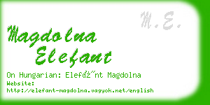magdolna elefant business card